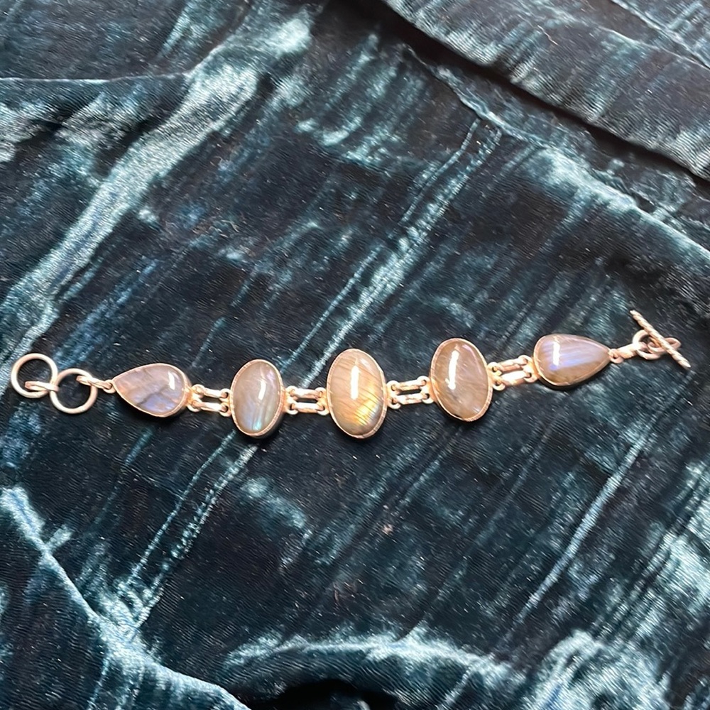 Labradorite silver bracelet